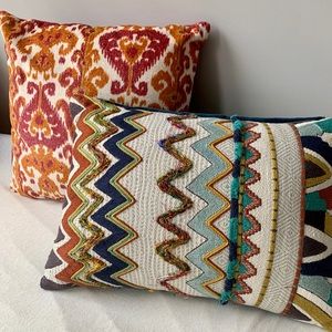 Boho Throw Pillows 🪶 NWOT